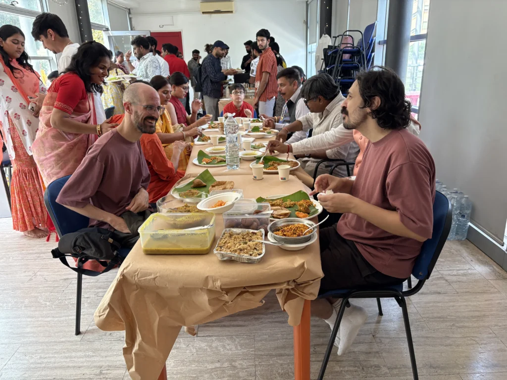 Indian Youth Association offering prasadam lunch for ganesh chaturthi 2025